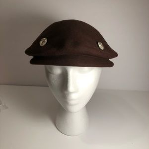 Vintage Antique Brown Felt Hat